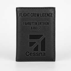 Kişiye Özel "Flight Crew Licence" Lisans ve Kart Kılıfı