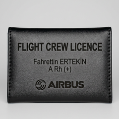 Kişiye Özel "Flight Crew Licence" Lisans ve Kart Kılıfı