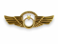 Alt metin: Pilot Shop Bakirköy markalı Brove HV K Tek Köprü Gold Büyük 70mm, altın renkli büyük boy aksesuvar.