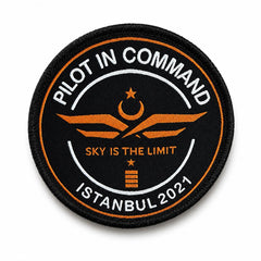 Pilot in Command dokuma peç, şık ve dayanıklı mutfak aksesuarı, uçak temalı dekoratif peç.