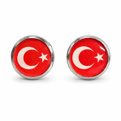 Türk bayrağı desenli şık kol düğmesi, Pilot Shop Bakırköy marka, erkek takı aksesuarları arasında.