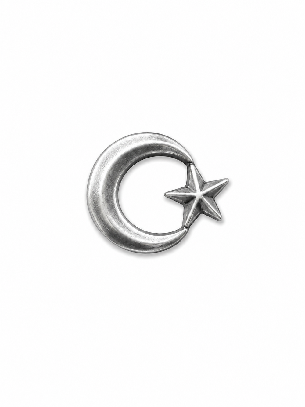 Brass Ay Yıldız rozeti, takı ve aksesuarlar kategorisinde, detaylı tasarımıyla görünümünüzü tamamlayan şık pin.