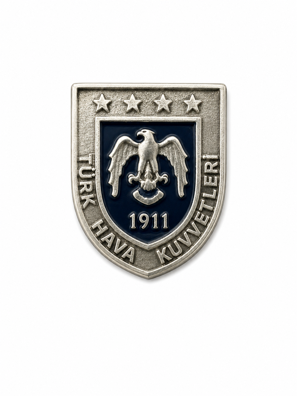 Türk Hava Kuvvetleri rozet, askeri takı ve aksesuarlar, metal pin ve rozet, detaylı tasarım ve logo görünümü