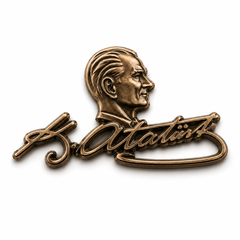 Atatürk imza rozet i̇mza baskılı metal rozet, takı ve aksesuarlar kategorisinde, küçük ve şık tasarım.