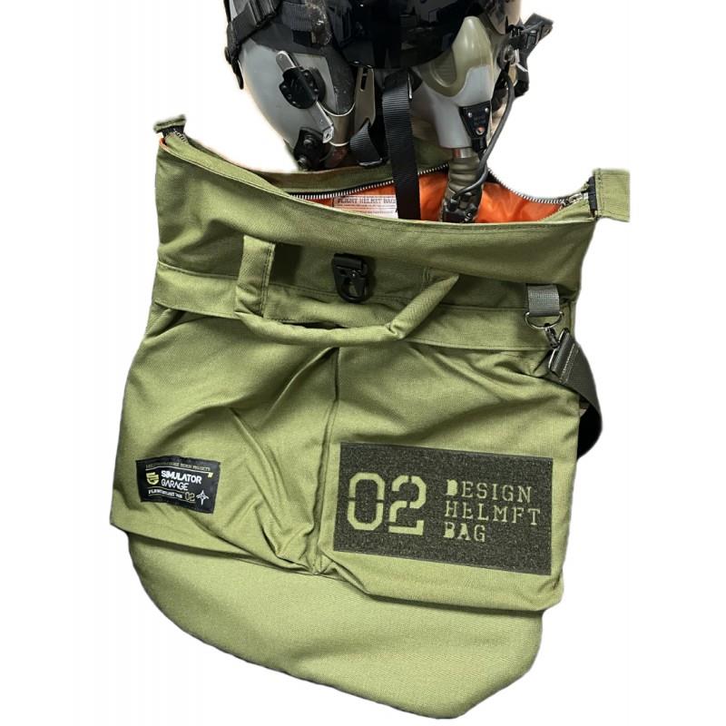 Pilot Kask Çantası Zeytin Yeşil renkli koleksiyon ürün, dayanıklı ve şık tasarımıyla öne çıkan deri kask taşıma çantası.