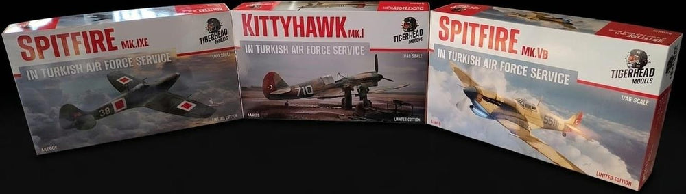 Türk Hava Kuvvetleri hizmetinde TIGERHEAD Seti 3 efsane modeli, 1/48 ölçek, model ve maket koleksiyonu için.