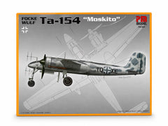Focke Wulf Ta 154 Moskito gece avcı uçağı model maketi, demonte plastik maket, detaylı hava aracı görsel.