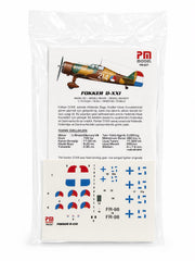 Fokker D-XXI PM model uçak maket kiti, demonte plastik uçak modeli, detaylı ve gerçekçi görünüm.