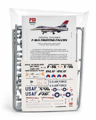 PM Model F-16 A maket uçağı, Royal Netherlands ve ABD bayraklarıyla plastik model ve maket seti.