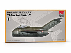 Ta-183 Focke Wolf savaş uçağı model maketi, demonte plastik maket, detaylı ve gerçekçi hava aracı modeli.