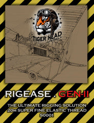 Rigease Gen-II Süper İnce Elastik İplik, 20 m metal bobin ile model ve maket resin malzeme, Pilot Shop Bakırköy.