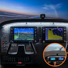 Cessna 172 G1000 simülatörü, pilot eğitimi için profesyonel uçuş deneyimi, gerçekçi iç ve dış görünüm.