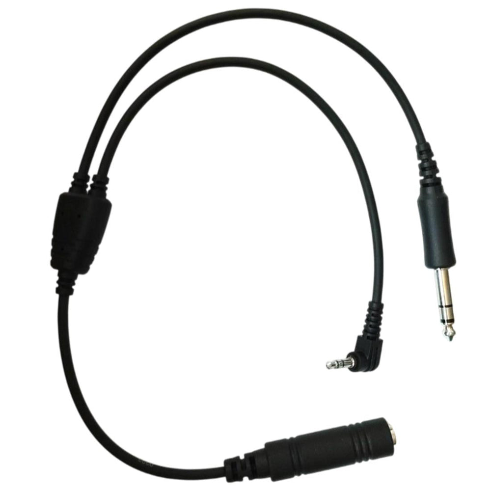 Pilot Shop Bakırköy Raar CC-03 GA Twin Plug 3.5 mm Aux Kablosu, profesyonel kokpit ses kaydı ve bağlantı için kullanılır.