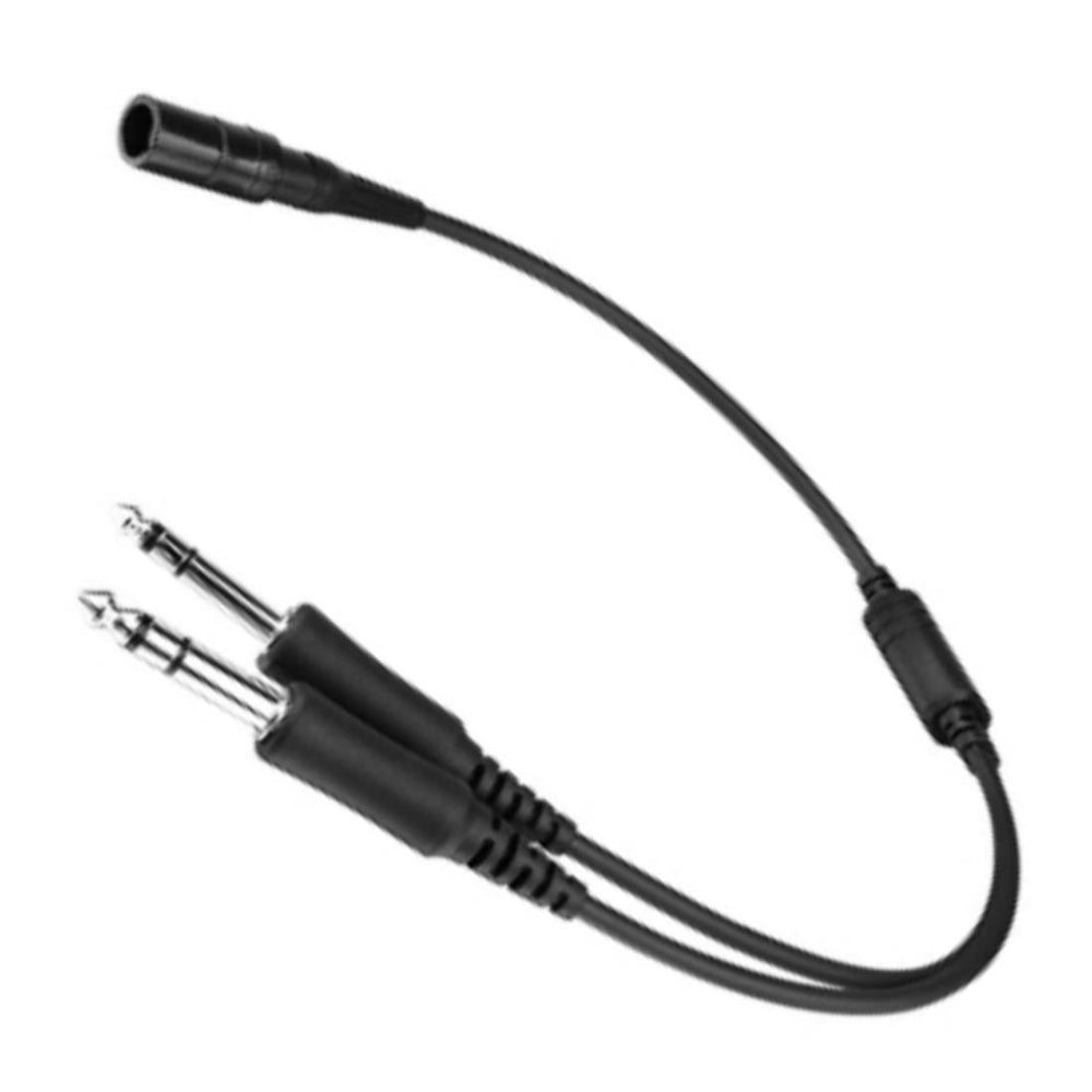 Bose A 20 kulaklık için Raar CC-06 6 pin Lemo'dan GA dönüştürücü, profesyonel kokpit kullanımı için tasarlanmış.