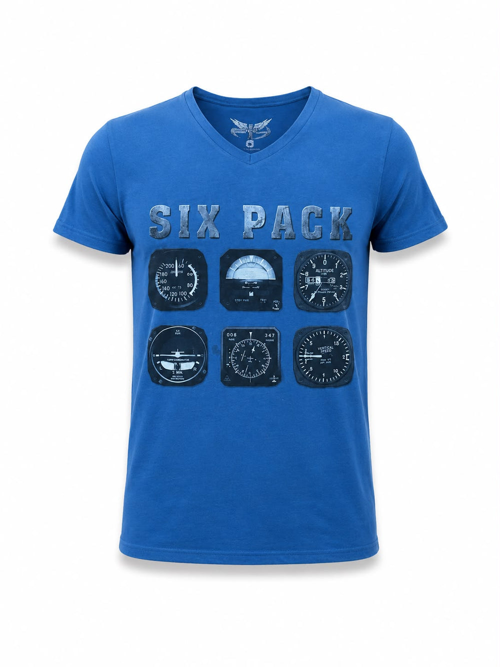 Lacivert V yaka T-Shirt seti, 6 adet, günlük kullanım, rahat ve şık, PILOT SHOP BAKIRKÖY markası.