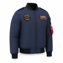 Lacivert DNM90L Pilot montu kumaşı, A sınıf tekstil ve uniformalar için uygun, dayanıklı ve kaliteli kumaş.