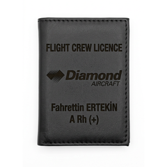 Kişiye Özel "Flight Crew Licence" Lisans ve Kart Kılıfı