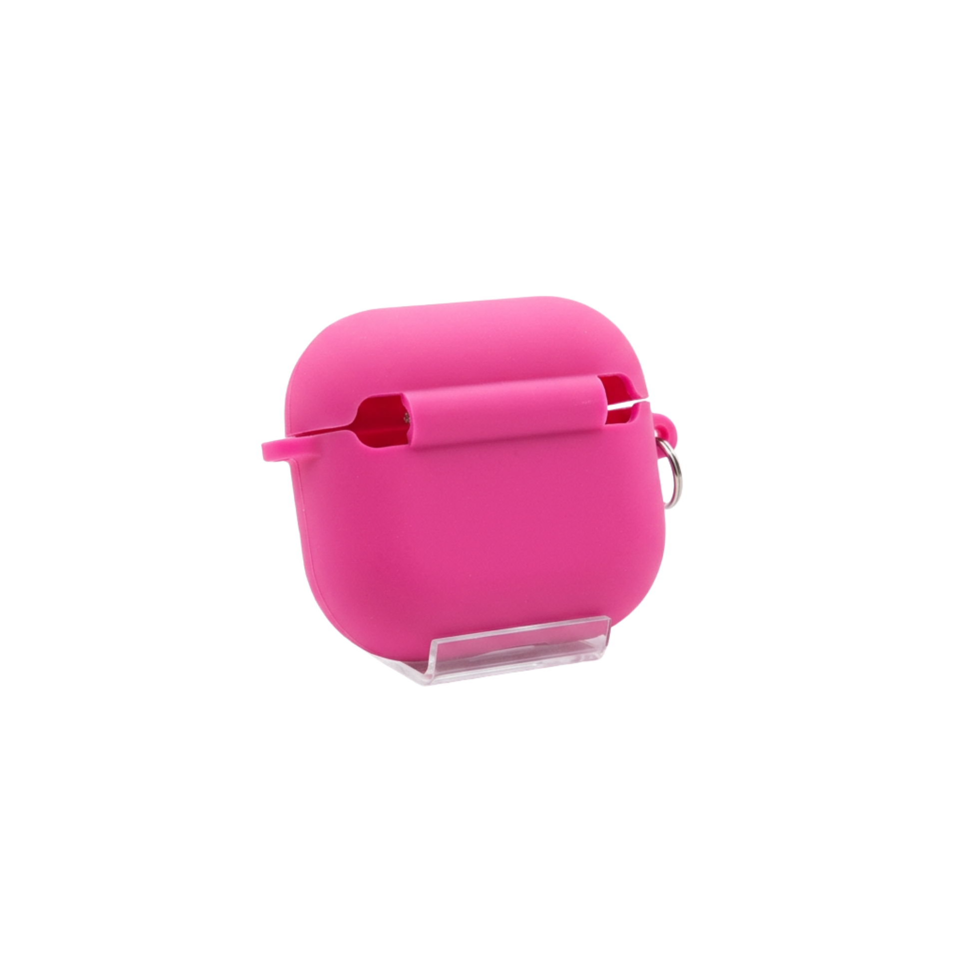 Boeing Logolu Silikon AirPods Kılıfı – Pembe / Karabina Askılı