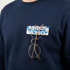 Airbus A350 Silüet & Logolu Manyetik Gözlük Tutucu Rozet