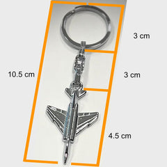 Metal anahtarlık F-4 tasarımıyla Pilot Shop Bakırköy markalı dayanıklı anahtarlık.
