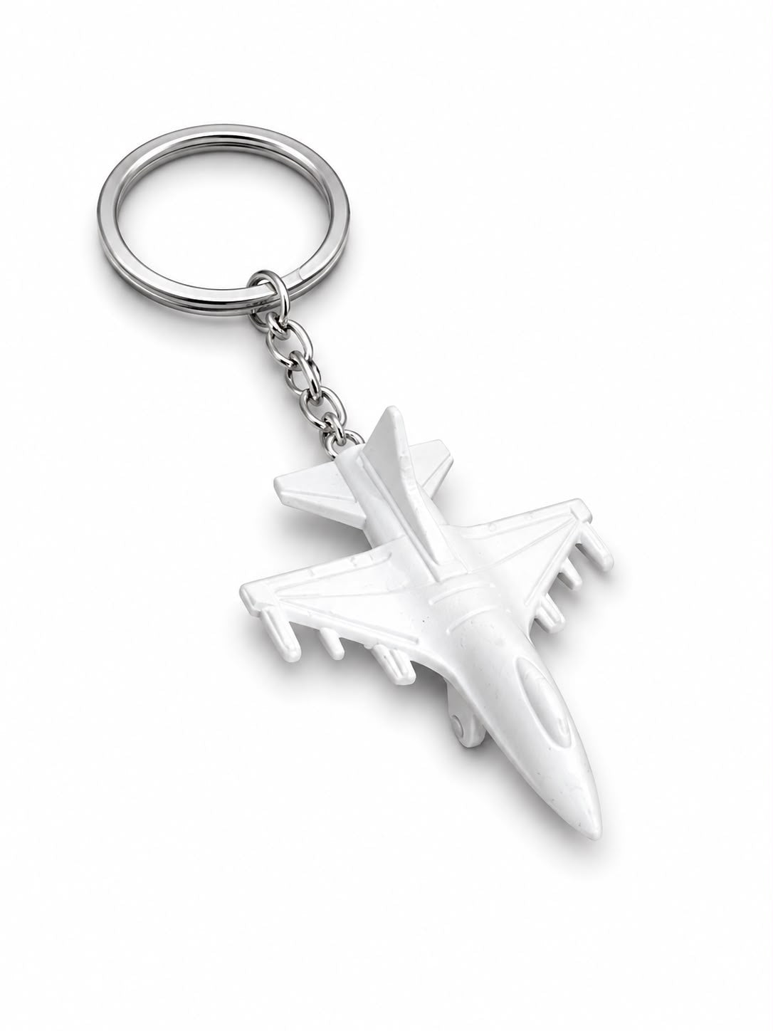 Beyaz metal anahtarlık F-16 tasarımı, Pilot Shop Bakırköy markasıyla anahtarlar için şık aksesuar