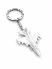 Beyaz metal anahtarlık F-16 tasarımı, Pilot Shop Bakırköy markasıyla anahtarlar için şık aksesuar