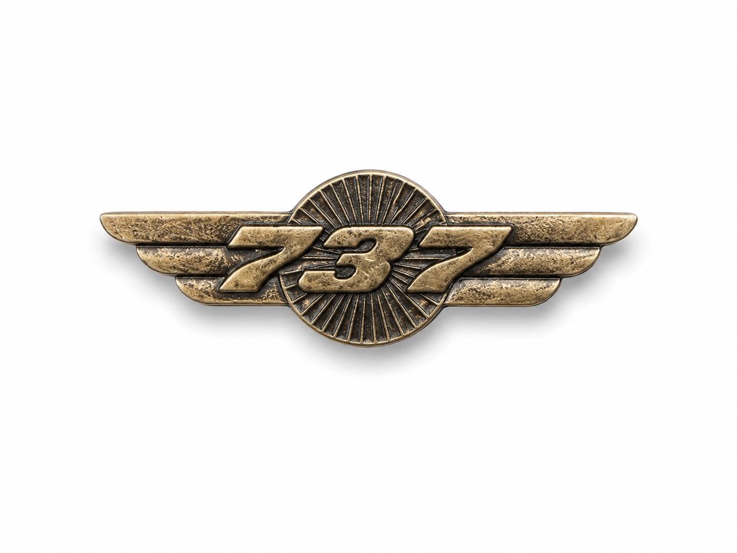 Pilot Shop Bakırköy B 737 brove, detaylı ve şık askı ve arma aksesuarı, metal ve deri karışımı malzeme.