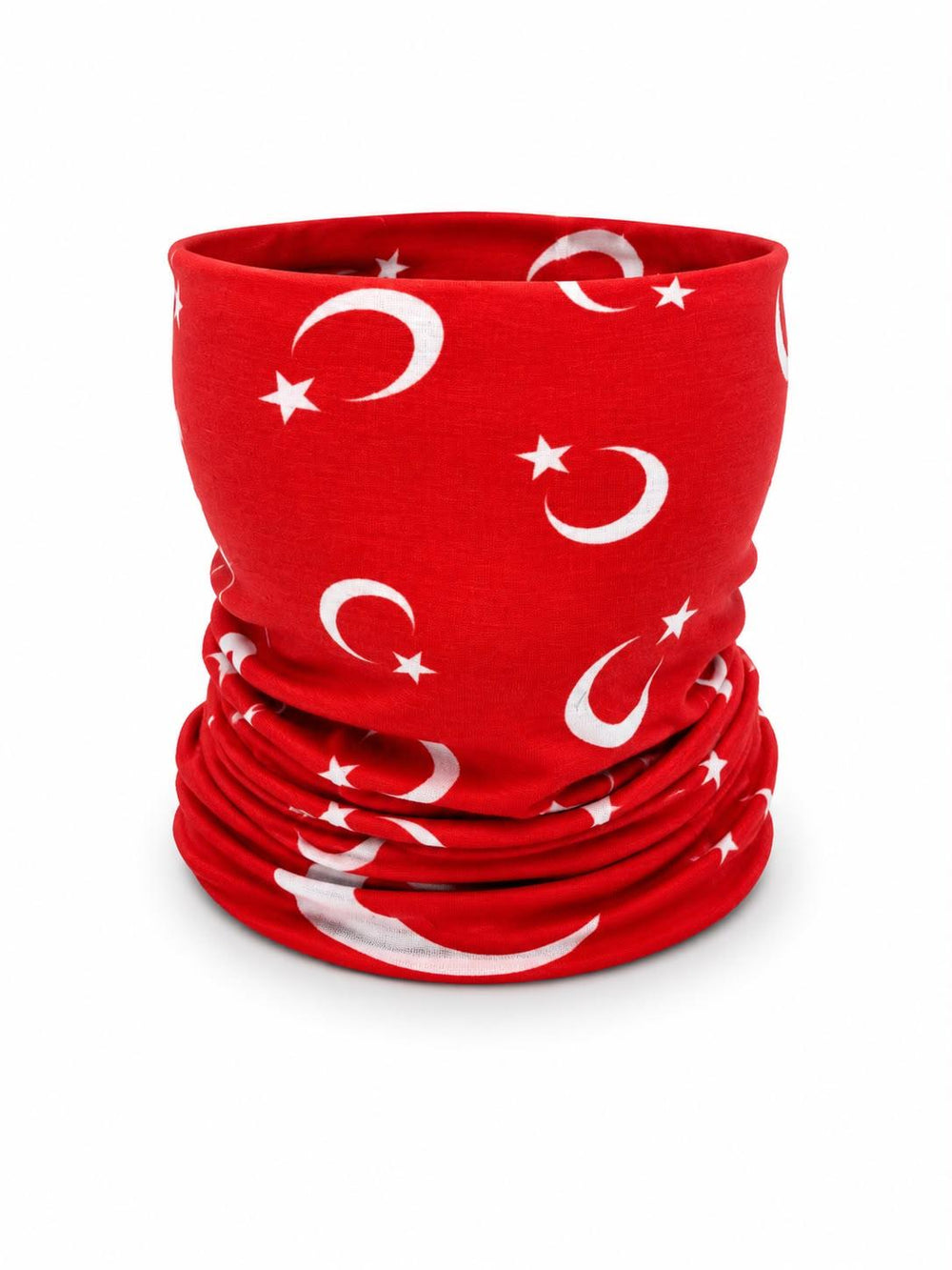 Kırmızı Türk bayraklı Pilot Shop Bakırköy Buff aksesuarlı, yumuşak ve rahat kullanılabilir koruyucu yüz maskesi