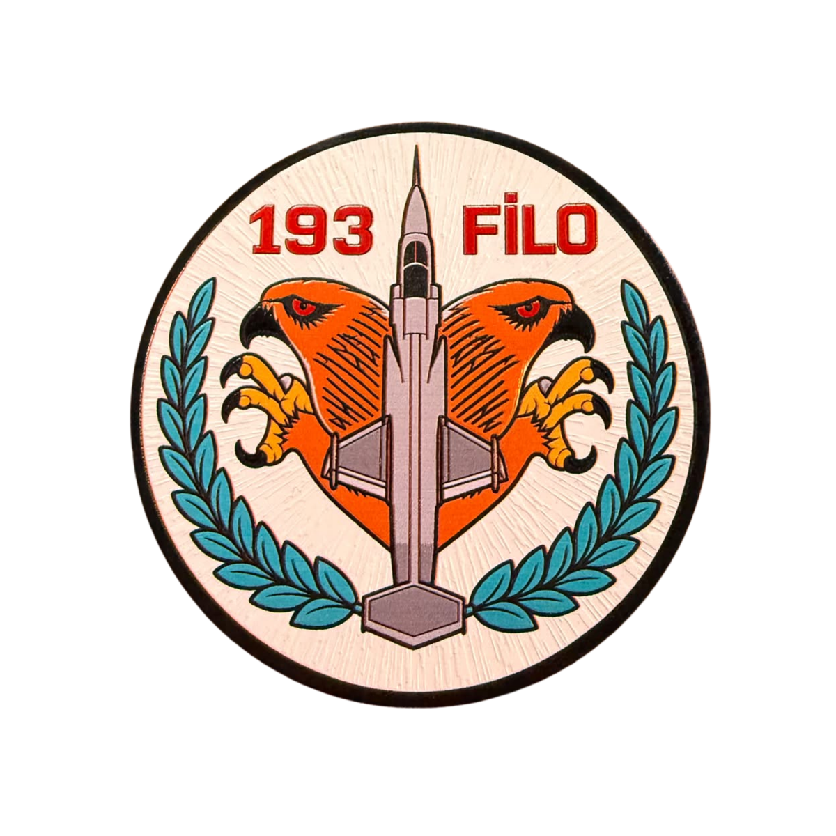 193. Filo F-104 Starfighter 3D TPU peç cırtlı, uçak temalı akseuar, detaylı ve renkli tasarım, pilot shop Bakırköy ürünü