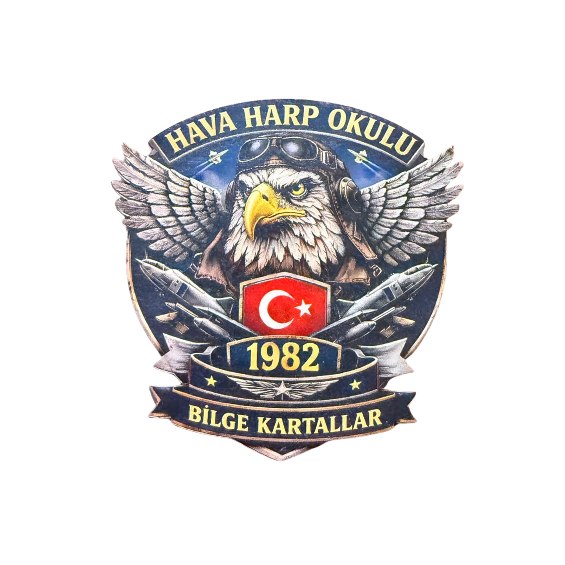 Hava Harp Okulu 1982 Bilge Kartallar 3D TPU peç cırtlı aksesuara ait detaylı görsel.