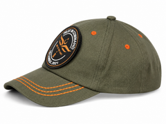 Haki renkli peçeli şapka, siperlikli tasarım, Pilot Shop Bakırköy markalı aksesuar.