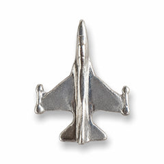 F-16 uçak temalı altın renkli pin, pilot ve havacılık aksesuarı, detaylı tasarım, metal malzeme, takı ve rozet olarak kullanılabilir.