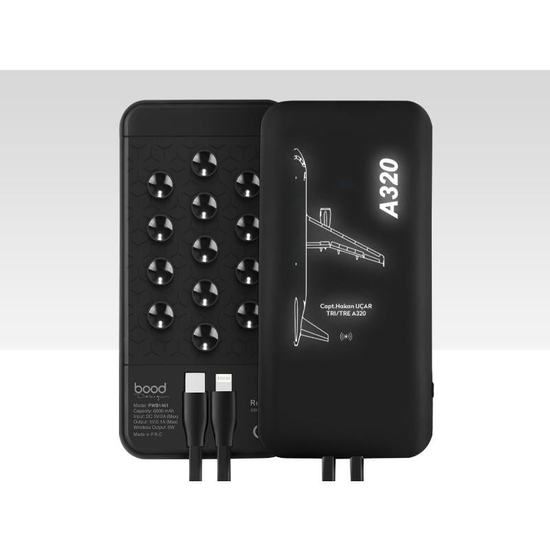 PILOT SHOP BAKIRKÖY Hangar Powerbank İsme Özel 10.000 mAh, taşınabilir şarj cihazı, şık tasarım ve yüksek kapasite.