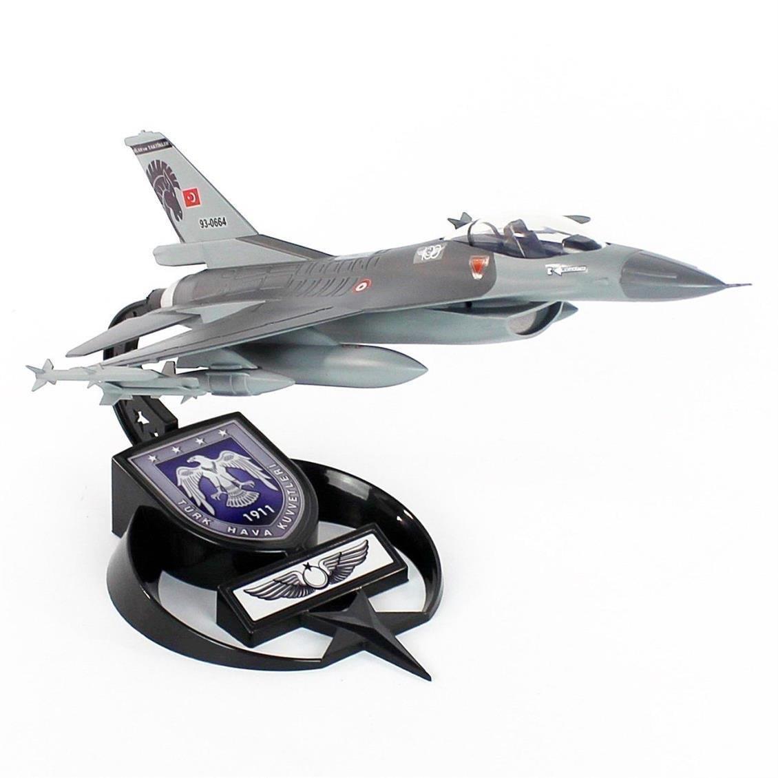 Pilot Shop Bakırköy F-16 AKBA sergiye hazır standlı model uçak, askeri savaş uçağı modeli, detaylı ve gerçekçi tasarım