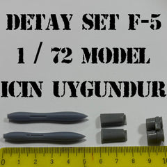 Pilot Shop Bakırköy DETAY SET F-5 maket aksesuarı, model ve maket detaylarıyla gösteren görsel.