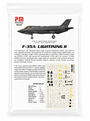 Pilot Shop Bakırköy F-35A Lightning 2 plastik uçak maket kiti, detaylı model ve maket ürün görüntüsü