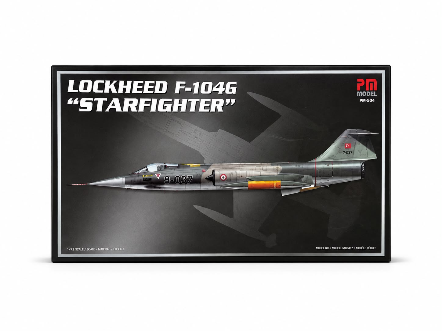 Lockheed F-104G Starfighter plastik uçak maket kiti, PM Model ve Pilot Shop Bakırköy markası, detaylı model ve maket.