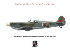 Türk Hava Kuvvetleri hizmetinde TIGERHEAD SPITFIRE Mk. IXE model uçak 1/48 ölçekli maket ve model.
