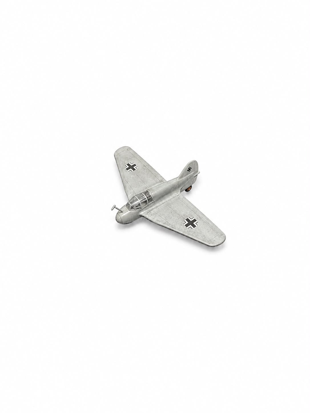 Montajlı ve boyalı Luftwaffe DFS 194 model maket, sergilemeye hazır, detaylı ve gerçekçi görünümlü model.