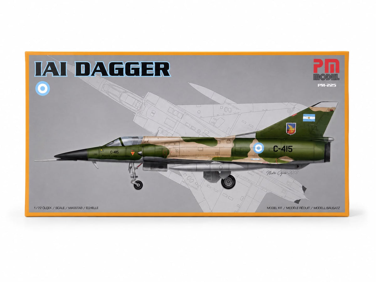 İAI Dagger PM model uçak maket kiti, plastik demonte uçak maket seti, detaylı ve gerçekçi görünüm.