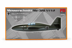 Messerschemitt Me-328 V1 V2 Pm savaş uçağı plastik maket, demonte model ve detaylı görünüm.