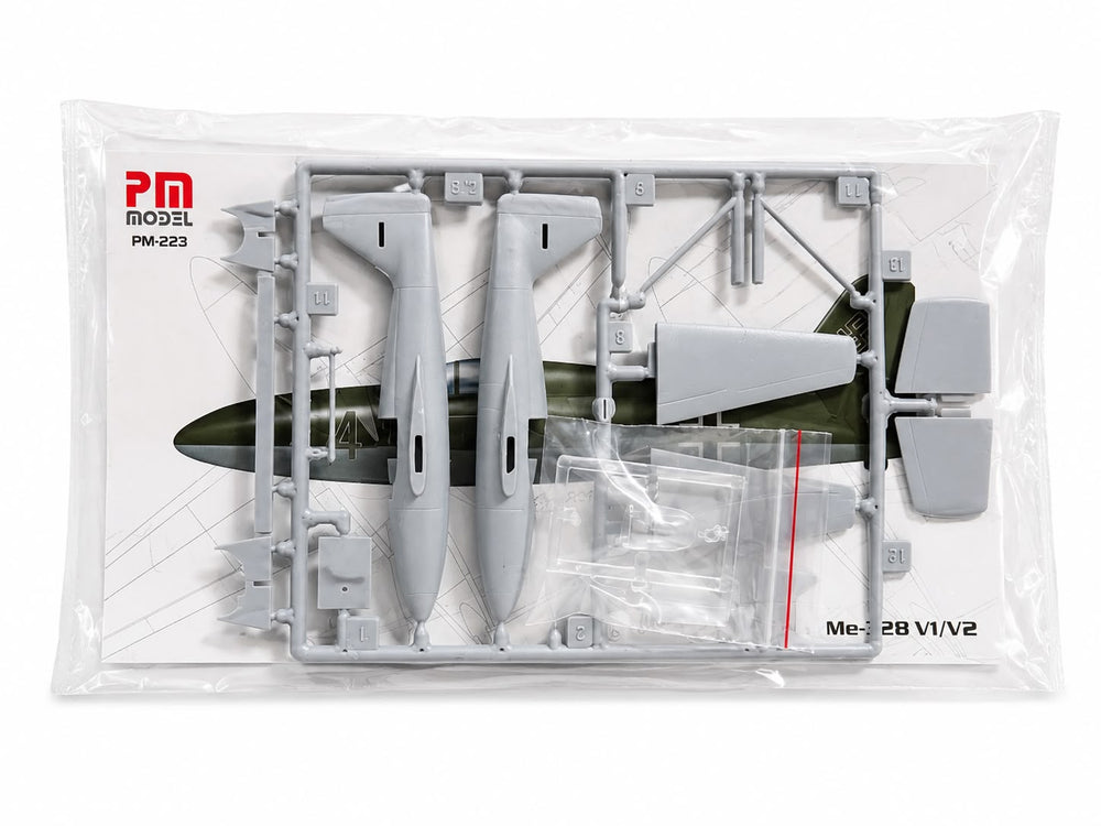 Messerschmitt Me-328 V1 V2 savaş uçağı plastik maket, demonte model, detaylı ve gerçekçi görünüm.