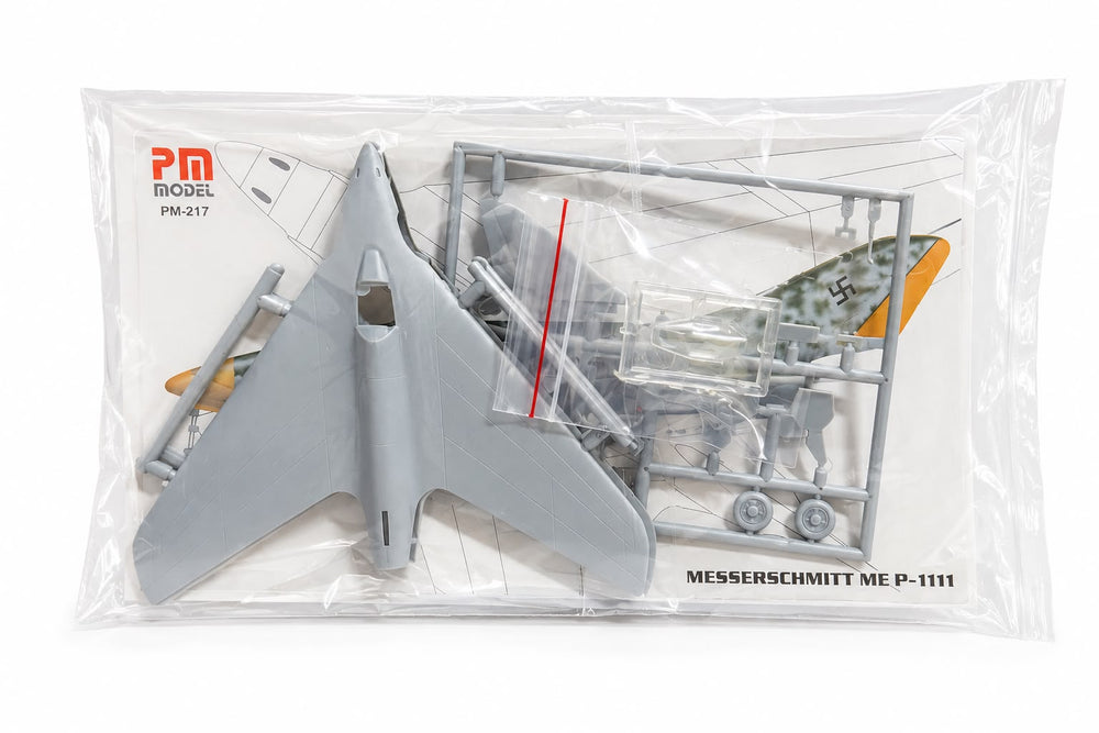 Messerschmitt P1111 Pm model avcı uçağı plastik maket, demonte ve detaylı, uçak modeli koleksiyon için uygun.