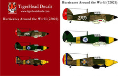 Resin model Hurricanes Around the World 1/72 ölçekli uçak maketi, detaylı ve gerçekçi tasarım.