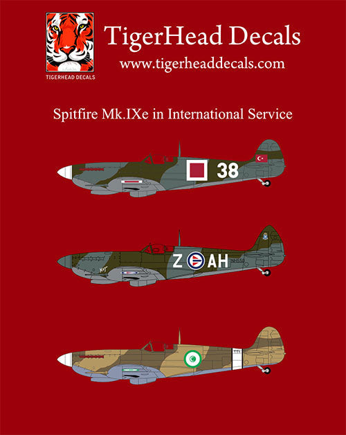 Resin model Spitfire MK.IXe in Uluslararası Servis, 1/72 ölçekli uçak maketi, detaylı ve gerçekçi tasarım.