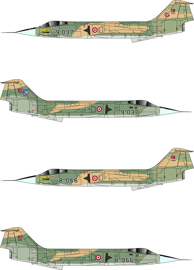 Türk Hava Kuvvetleri F-104 G Tigermeeters model ve maket, 1/32 ölçek, resin malzeme, detaylı tasarım