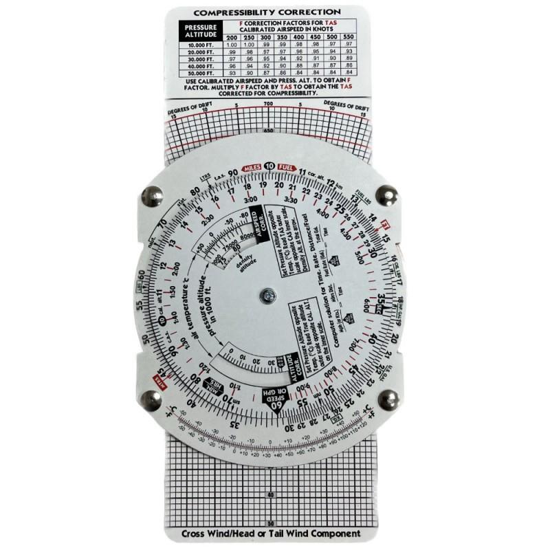 PILOT SHOP BAKIRKÖY'ün Profesyonel Flight Computer EG7, eğitim ve uçuş hesaplamaları için kullanılır, gösterilen detaylı ekran ve tuşlar.
