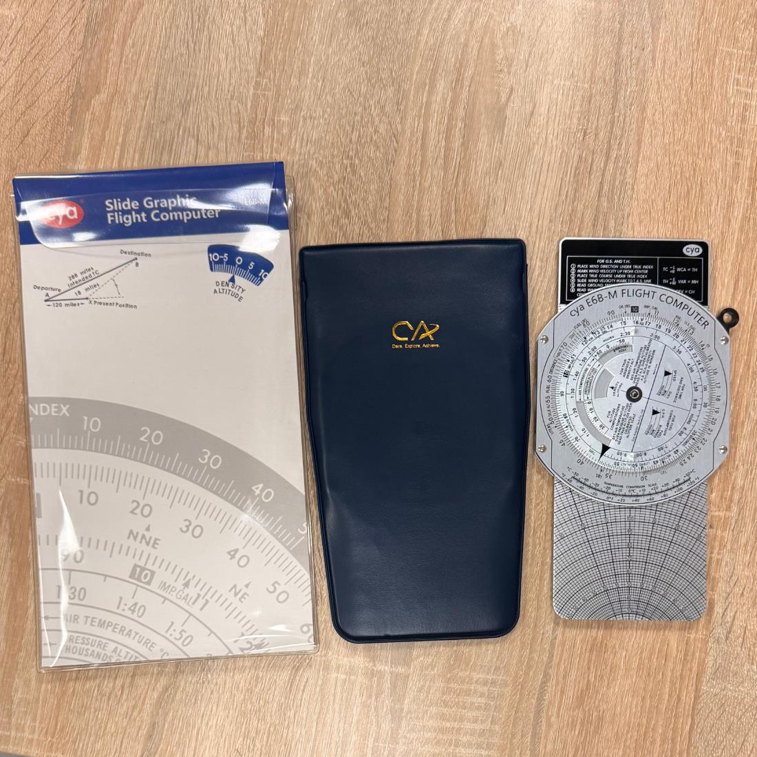 Metal uçuş bilgisayarı "CYA" profesyonel eğitim amaçlı, pilotlar için dayanıklı ve kullanışlı uçuş hesaplama cihazı