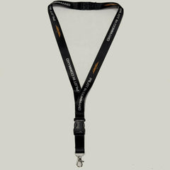 Siyah Pilot In Command Broveli lanyard profesyonel havacı aksesuarı, paslanmaz ve dayanıklı tasarım