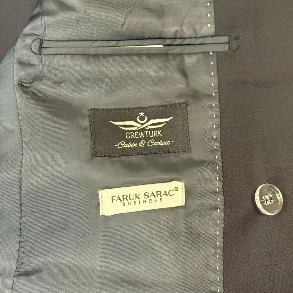 Erkek üniforma ceketi, 4 Sırma ve 6 Drop detaylarıyla Faruk Saraç tasarımı, tekstil ve uniformalar.